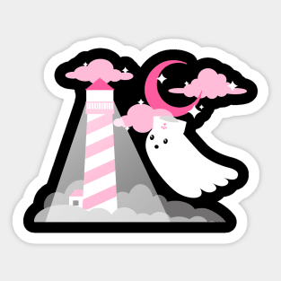 Ghost Lighthouse Sticker